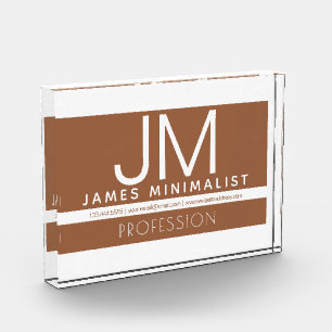 Bloc Photo Design minimaliste professionnel moderne Marron