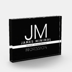 Bloc Photo Design minimaliste professionnel moderne Noir et