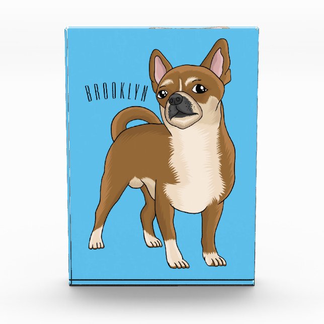Bloc Photo Dessin de Chihuahua pour chien (Devant)