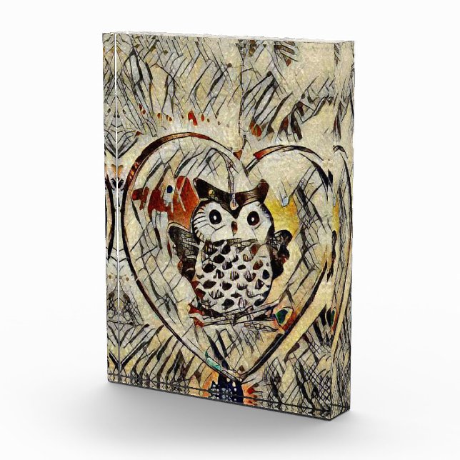 Bloc Photo Dessin de hibou (Droite)