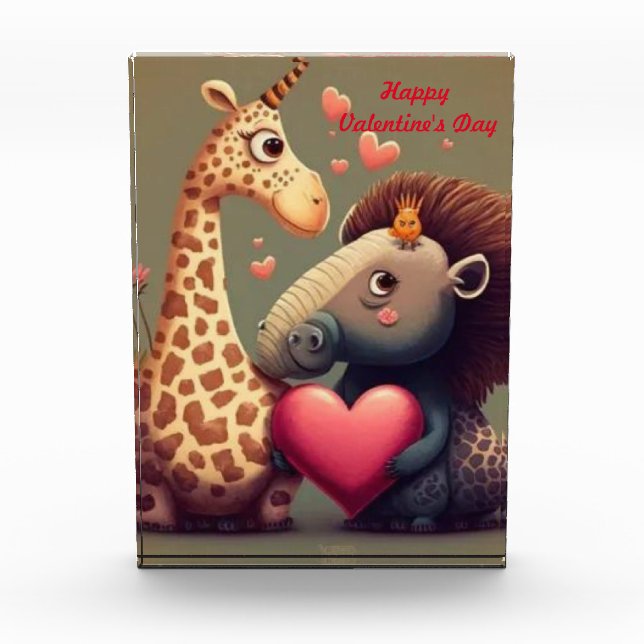 Bloc Photo Dessin de Saint Valentin sur mesure (Devant)