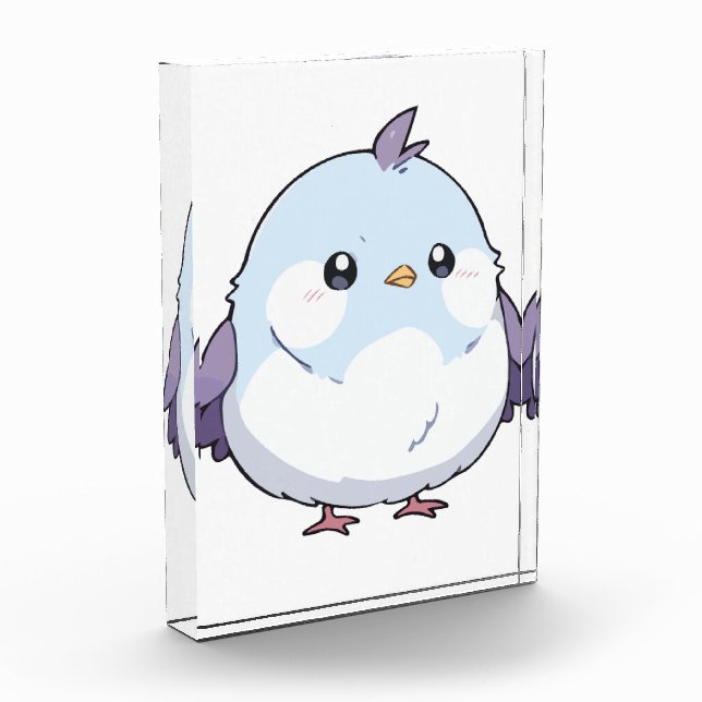 Bloc Photo Dessin d'oiseau Cute Kawaii Chubby - adorable Past (Gauche)