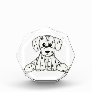 Bloc Photo Dessin simple de contour de chien en peluche dalma