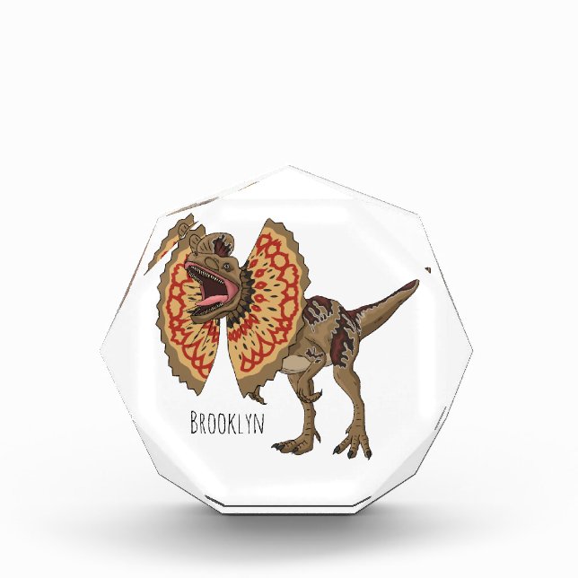 Bloc Photo Dilophosaurus dessin animé (Devant)