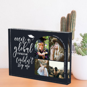 Bloc Photo Diplômé pandémique Moderne Arché Graduation 4 Phot