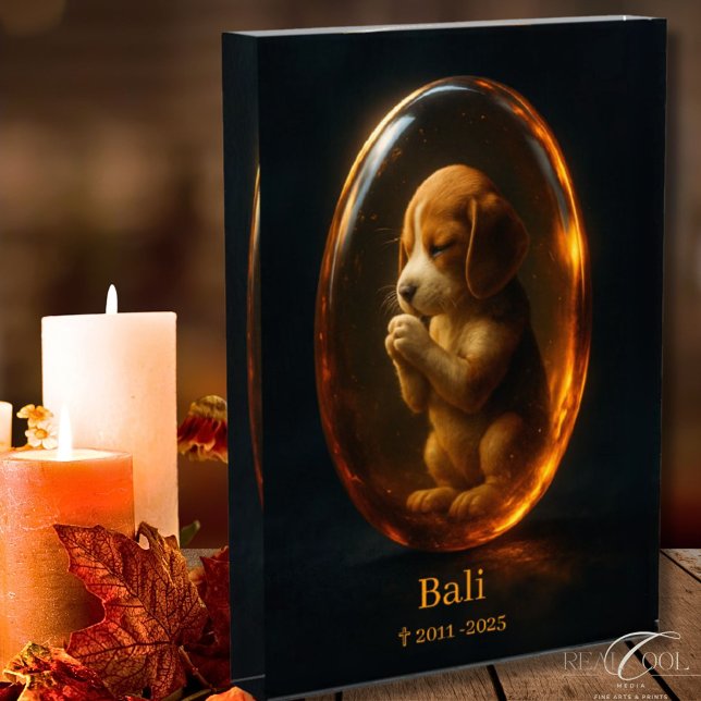 Bloc Photo Dog Memorial Photo Block - Beagle  (Créateur téléchargé)