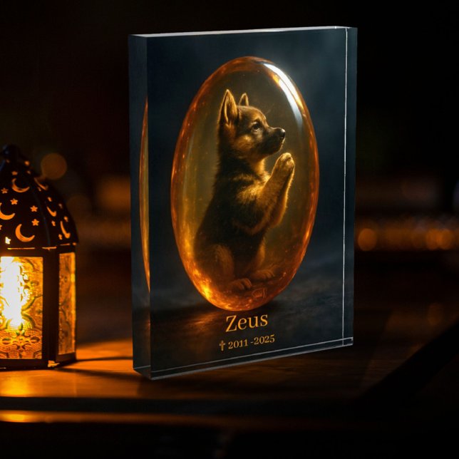 Bloc Photo  Dog Memorial Photo Block - German Shepherd  (Créateur téléchargé)