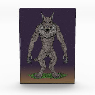 Bloc Photo Dogman Cryptid ou Werewolf