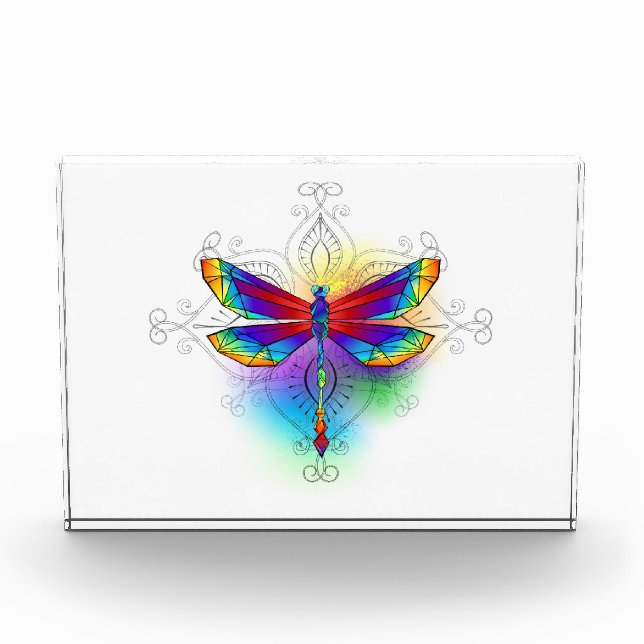 Bloc Photo Dragonfly en arc-en-ciel (Devant)