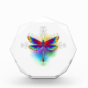 Bloc Photo Dragonfly en arc-en-ciel