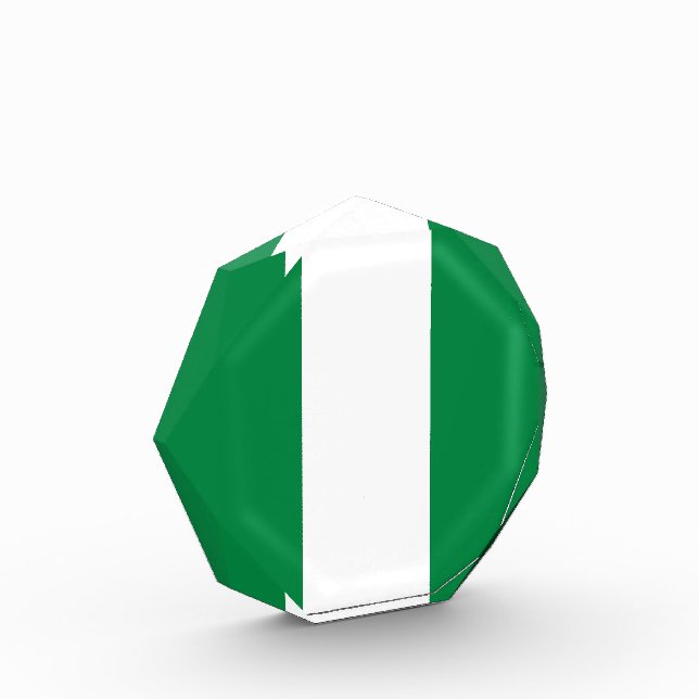 Bloc Photo Drapeau du Nigeria (Gauche)