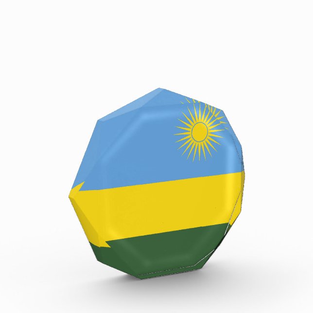 Bloc Photo Drapeau du Rwanda (Gauche)