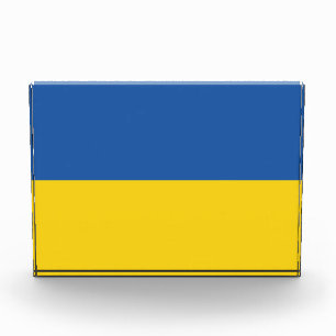 Bloc Photo Drapeau d'Ukraine