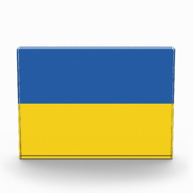 Bloc Photo Drapeau d'Ukraine (Devant)