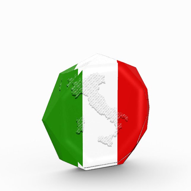 Bloc Photo Drapeau italien (Gauche)
