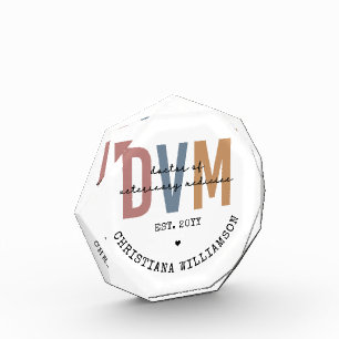 Bloc Photo DVM personnalisé Docteur en médecine vétérinaire C