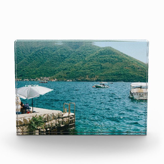 Bloc Photo Eaux turquouises de Perast - Monténégro (Devant)