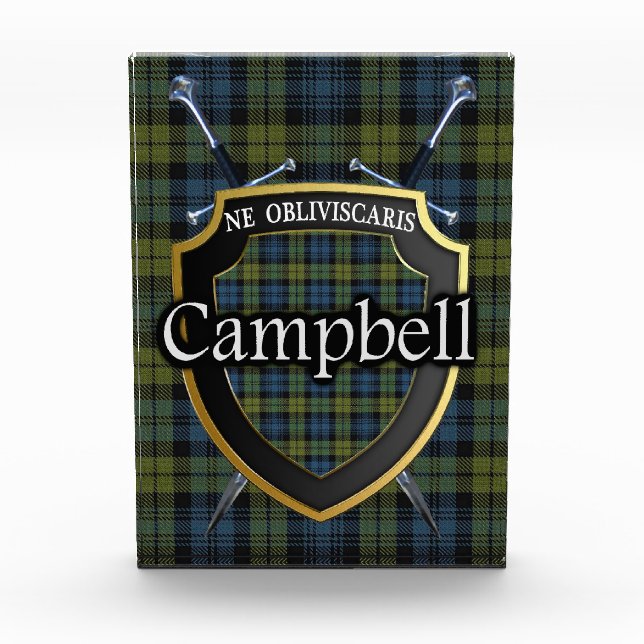 Bloc Photo écossais Campbell Tartan (Devant)