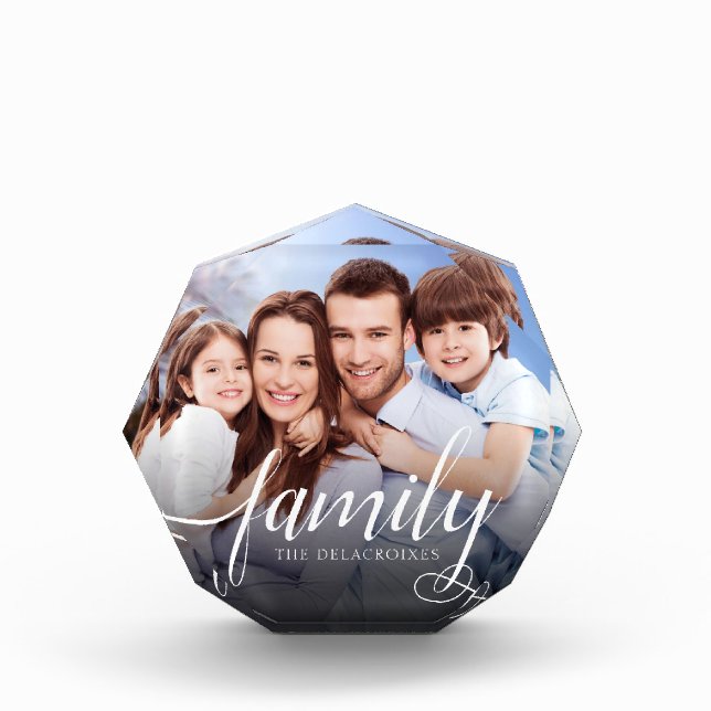 Bloc Photo Écriture manuscrite de photos de famille personnal (Devant)