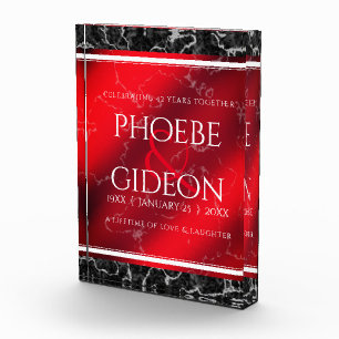 Bloc Photo Élégant 42e anniversaire du Mariage Jasper