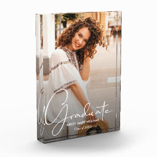 Bloc Photo Élégant diplôme de script moderne