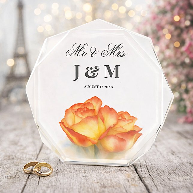Bloc Photo Elegant Keepsake Newlyweds Gift Bride Groom  (Créateur téléchargé)