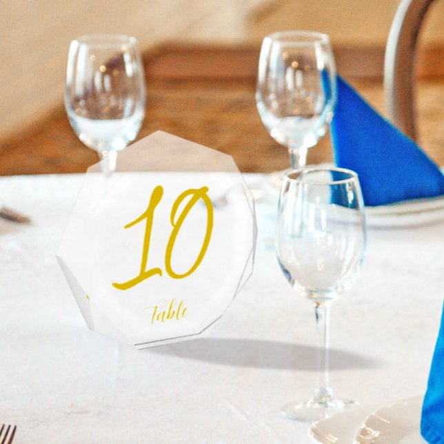 Bloc Photo Elégant Mariage de script Gold Luxury Numéro de ta (Créateur téléchargé)