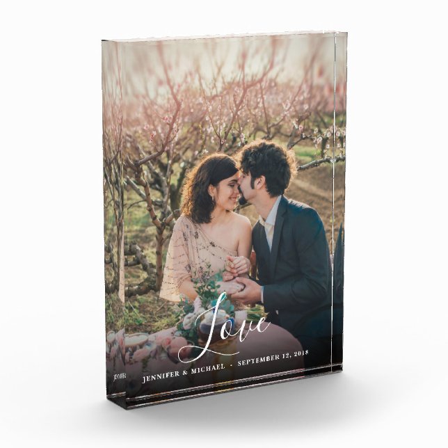 Bloc Photo Elégant superposition personnalisation script d'am (Gauche)