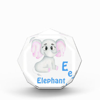 Bloc Photo Elephant personnalise ABC : Lettre E - Ajouter vot