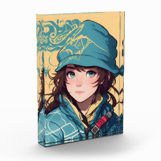 Bloc Photo Ella Anime Randonneuse Fille Aventure de Montagne