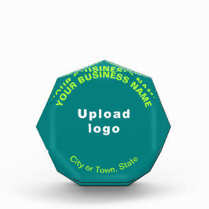 Bloc photo en forme d'octogone vert Turquoise