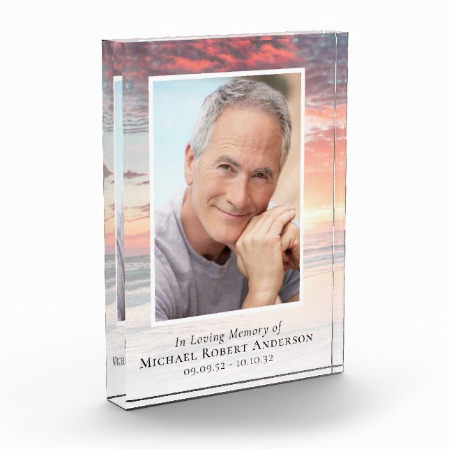 Bloc Photo En Mémoire Amoureuse Coucher du soleil Sympathie H (Gauche)