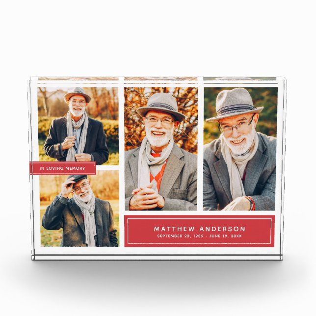 Bloc Photo En Mémoire Amoureuse Photo couleur moderne (Devant)