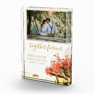 Bloc Photo Ensemble pour toujours Script Oleander Floral Mari
