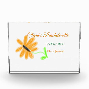 Bloc Photo Enterrement de vie de jeune fille ajoutez nom date