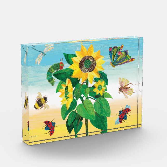 Bloc Photo Eric Carle | Scène de fleurs du jardin (Gauche)