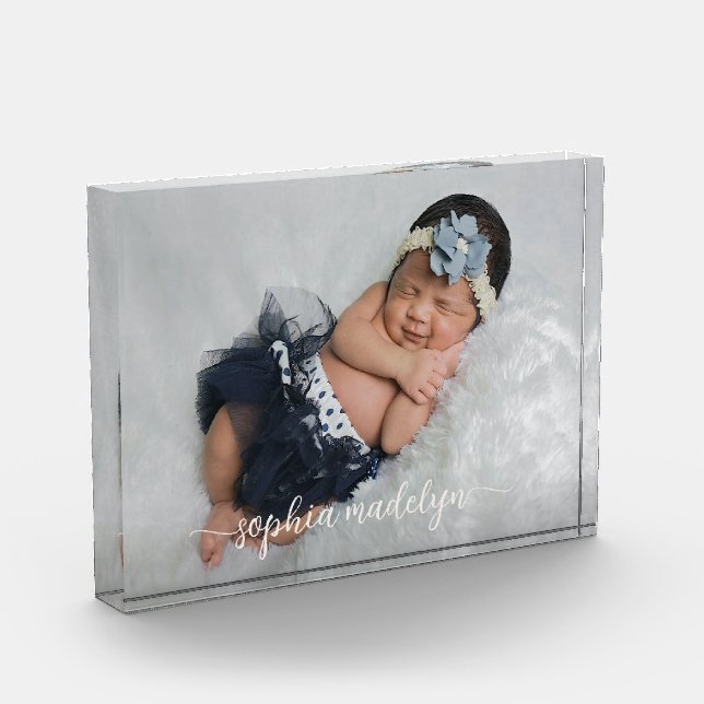 Bloc Photo Facile de créer une photo avec un nom dans un scri (Gauche)