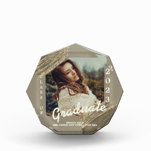 Bloc Photo Faire-part photo tendance Spark Gold Graduation