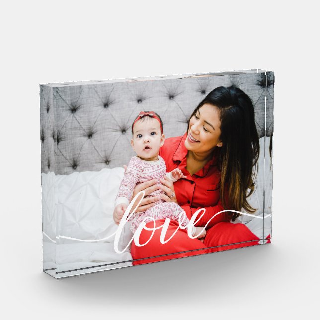 Bloc Photo Famille Amour Famille Script Photo personnalisée (Gauche)