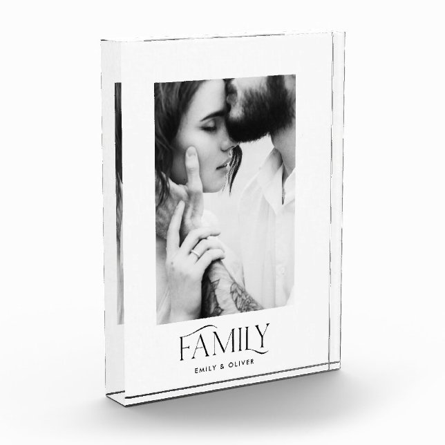 Bloc Photo Famille de photos contemporaines minimes élégante (Gauche)