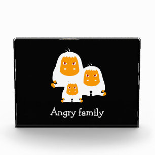 Bloc Photo Famille en colère Singes design T-Shirt Bain Mat