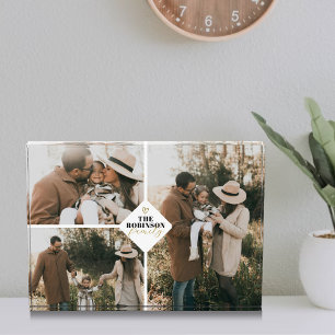 Bloc Photo Famille personnalisée Coeur minimaliste 3 Galerie