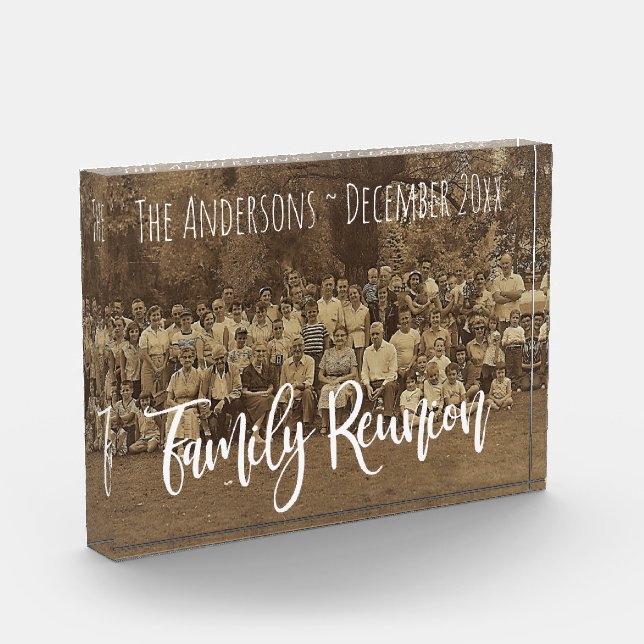 Bloc Photo Famille Réunion Ajouter nom et date Télécharger la (Gauche)