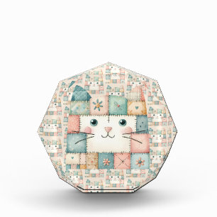 Bloc Photo Fausse Couverture Patchwork Pastel Maisonnette de 