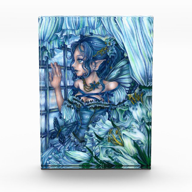 Bloc Photo Fée de givre vue d'un hiver saphir (Devant)