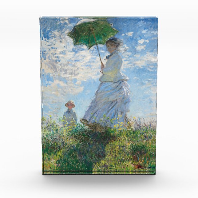 Bloc Photo Femme avec Parasol, Madame Monet et Son Fils (Devant)