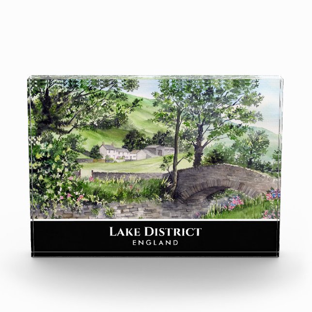 Bloc Photo Ferme Près De Thirlmere Lake District Angleterre (Devant)