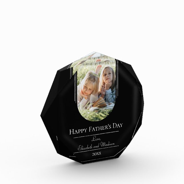 Bloc Photo Fête des pères photo Arch moderne | Noir (Gauche)