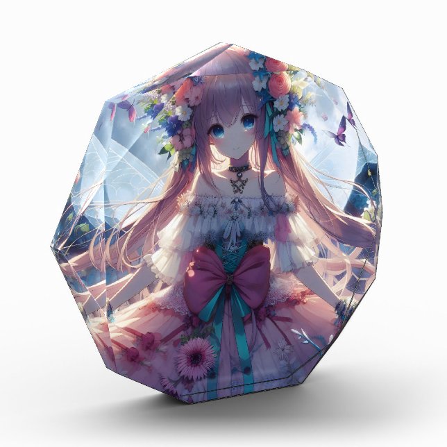 Bloc Photo Fille Anime Fleur Lune Fée (Gauche)