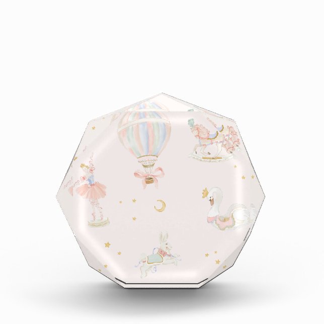 Bloc Photo Fille Princesse Rose Ballerine Chambre de conte de (Devant)